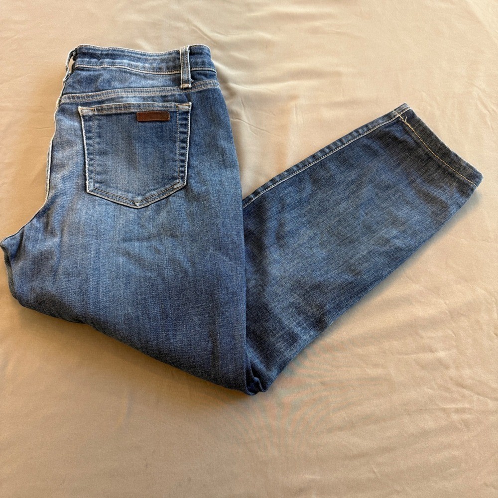 Joes Jeans Womens Mid Rise Ankle Skinny Jeans Medium Wash Blue Denim Size 28