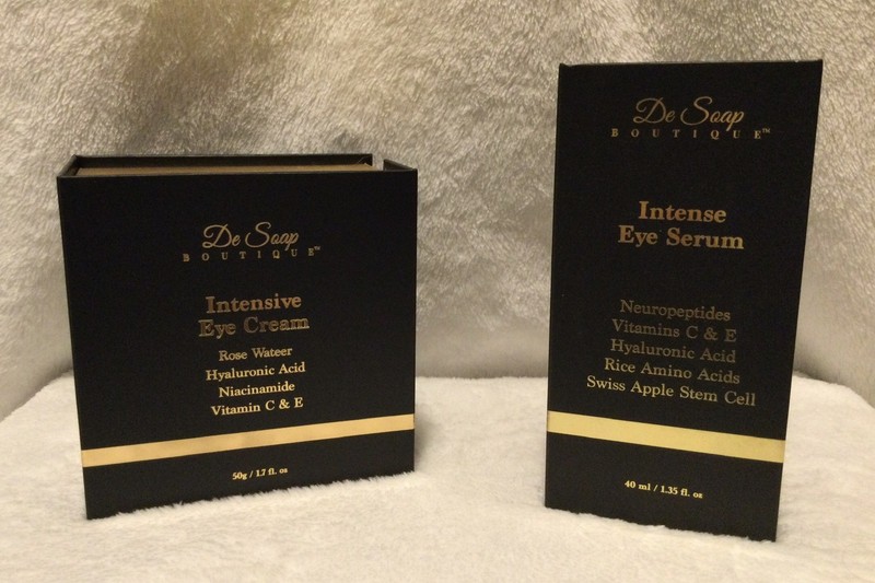 De Soap Boutique Intense Eye Serum & Cream Peptides & Hyaluronic Acid 1.35 oz