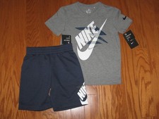 Nike 2 Piece T-Shirt  Shorts Outfit Set Boys Size 6 NWT