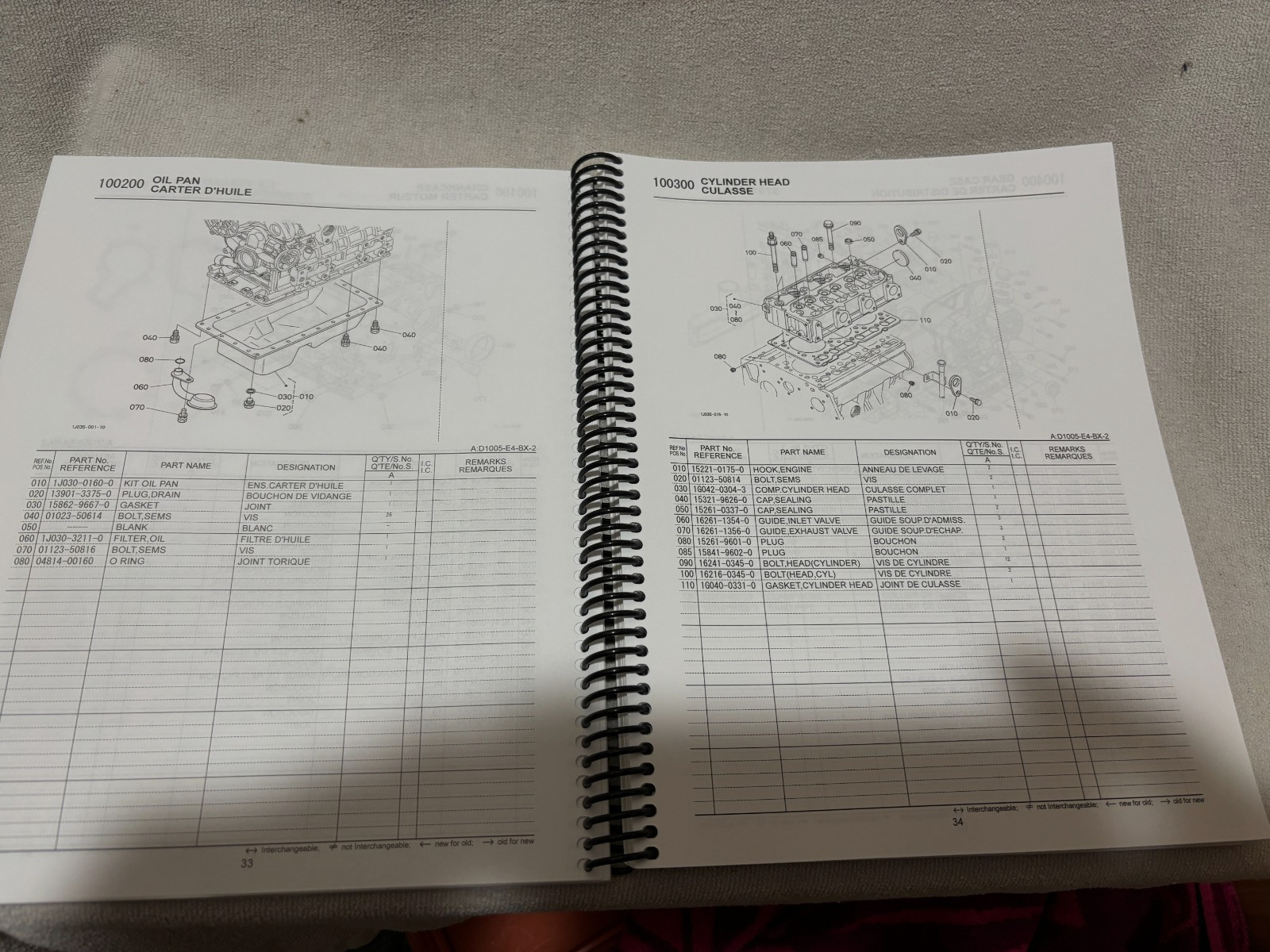 Kubota Tractor BX2380 BX2680  Illustrated Parts List Manual.  NEW             P6
