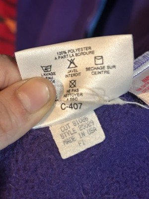 Patagonia Purple Pile Zip Up Fleece Jacket Style 25029 Made In USA