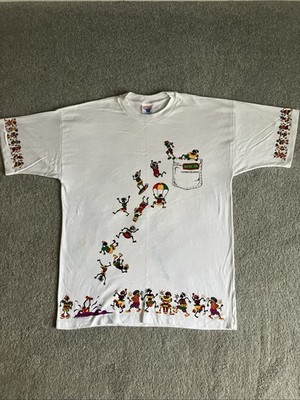 Reggae Jam Cayman Islands T-Shirt Herren XL weiß Grafik 1996 Sun Island