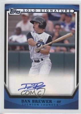 2011 Topps Pro Debut Solo Signature Blue 36/199 Dan Brewer #SSA-DB Auto 0a1