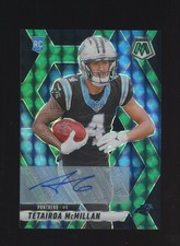 2025 Mosaic Fusion Green & Black Choice Tetairoa McMillan RC Rookie AUTO /25