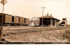 Rock Island Depot CR& I Railroad Hebron NE Nebraska RPPC Photo Postcard COPY