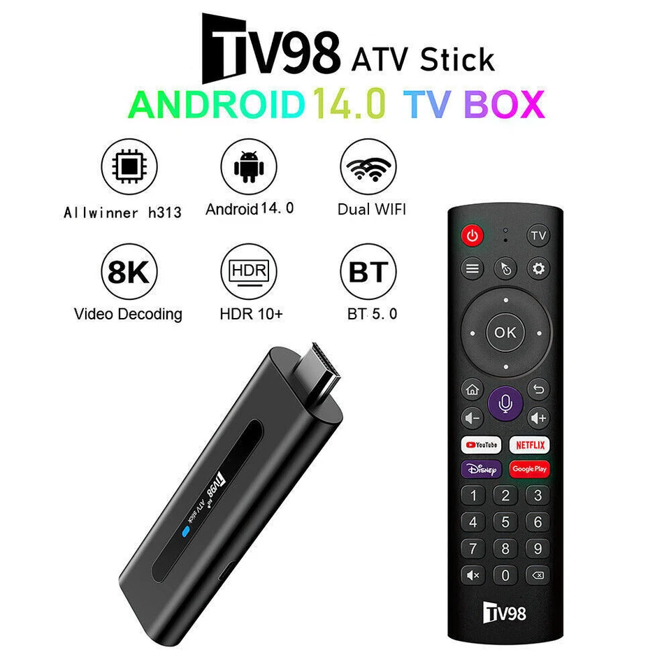 Media Player Fire TV Stick 8K HD Android 14.0 WiFi Bluetooth Voice Remote - Image 2 of 4