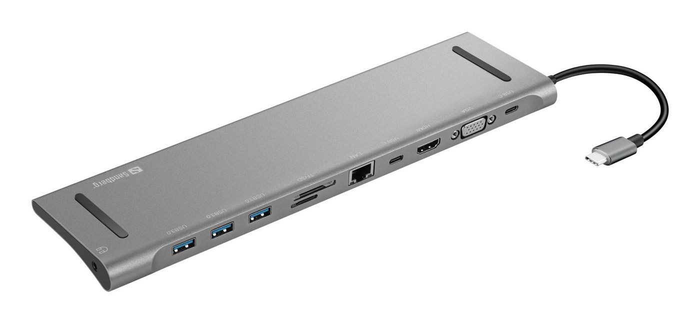 Sandberg 136-31 USB-C 10-in-1 Docking Station