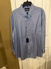 hart schaffner marx dress shirt Sz 17.5-33 Blue