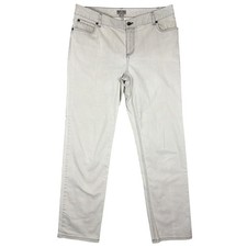 J. Jill Pants Womens 12 Authentic Fit Below Waist Gray Straight Leg Stretch