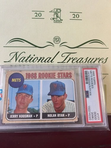 1968 Topps Mets Rookies Jerry Koosman & Nolan Ryan #177 PSA 2 (MK) Rookies HOF