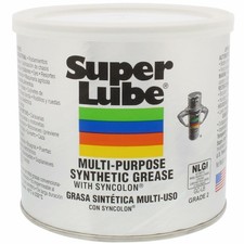 Super Lube 41160 Synthetic Grease NLGI 2, 14.1 oz Canister, Translucent White
