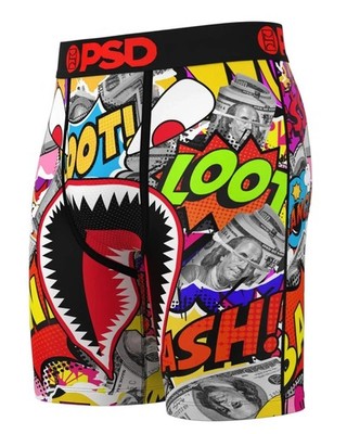 PSD Underwear Warface Loot 7'' Boxer Briefs Men's XL (40-42) Standard Length NEW