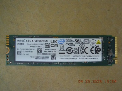 Intel SSD 670p Series 2.0TB NVMe M.2 Hard Drive | SSDPEKNU020TZ
