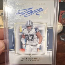 Panini National Treasures Rookie Gold Autograph Trysten Hill #116 /49 Cowboys