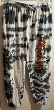 Peanuts Graphic Leg Logo Tie Dyed Snoopy Woodstock Jogger Sweatpants Sz L NWT