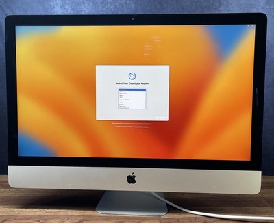 Apple iMac 27 Late 2013 A1419 Core i5-7500 3.4 GHz 40GB RAM 1TB HDD