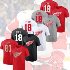 HOT SALE - Andrew Copp #18 Detroit Red Wings 2026 Player Name & Number Fan Look