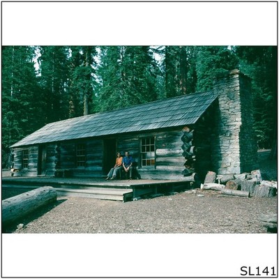 U.S. #78 Galen Clark Cabin Yosemite 1976 35mm Film Slide (SL141)