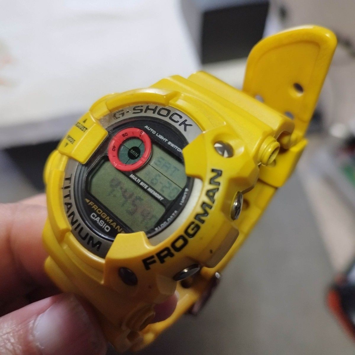 Casio G-shock Dw-9900 Frogman Titanium Case 1999 Digital Watch