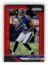 JALEEL SCOTT 2018 Panini Prizm RED WAVE RC #235 Ravens 032/149