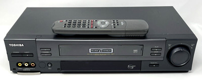 Toshiba W-712 Video Cassette Recorder VHS VCR Plus Pro V3 with Remote - Tested!