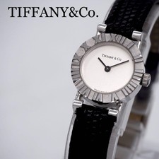 Guter Zustand funktionierende Tiffany Uhr Atlas Silber SV925 Damen TIFFANY,...