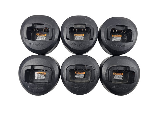 LOT OF 6 Motorola Mag One Charger PMLN5041A For BPR40 BC130 Radio NO AC ADAPTER