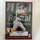 2021 Topps Series 1 Mike Trout 1952 Red Redux Parallel card #62/70 T52-27 M/NM