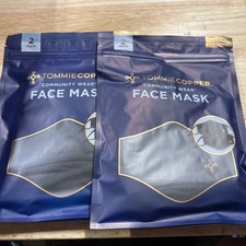 4 PACK Tommie Copper Community Wear Face Mask 2 Bags 2 Masks Each New Free Shp