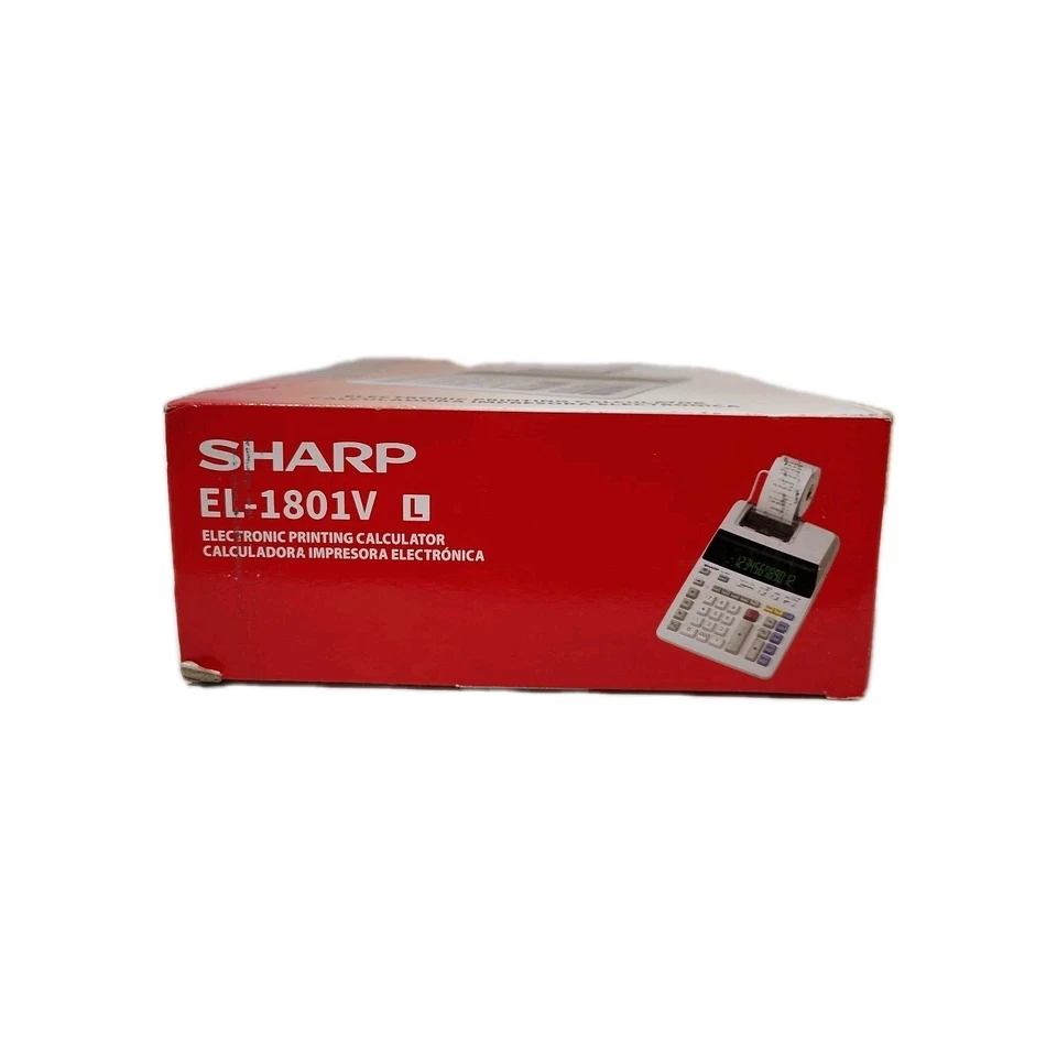 Sharp 2 Color Electronic Printing Calculator EL-1801V NEW - Image 3 of 3