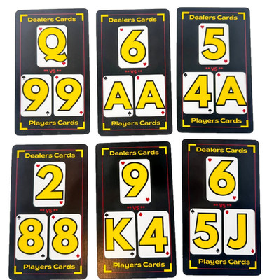 NEW Blackjack Basic Strategy Flashcards   Learn Casino Card Game Fast