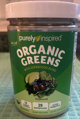 Purely Inspired Organic Greens Superfood Blend Powder Unflavored 10.75 oz