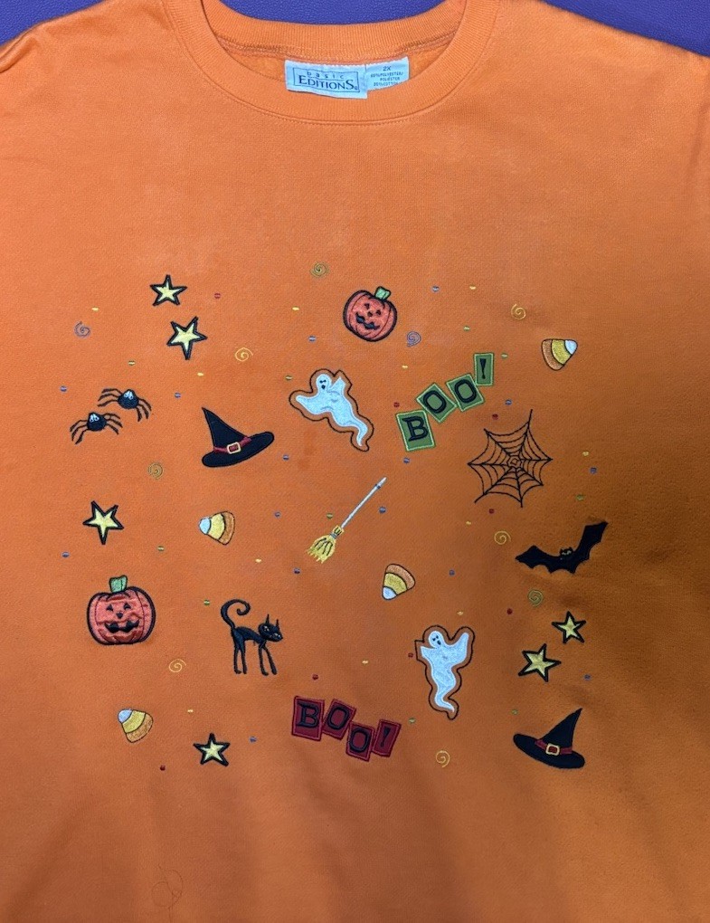 Vntg. Basic Edition Halloween BOO Ghost,Pumpkin, … - image 3