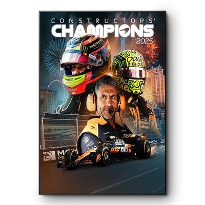 Formula 1 Constructors Champions 2025 Poster Print McLaren Team F1