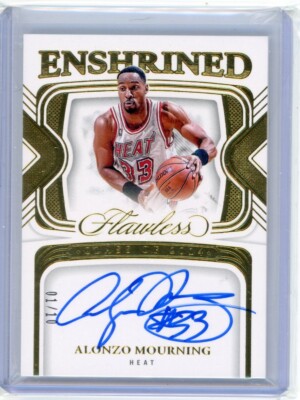 その他 Alonzo Mourning Auto psa9 panini Alonzo Mourning 2023-24 Panini Flawless Enshrined Gold Auto