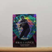 2022 Prizm Draft Picks Baseball Kumar Rocker Brilliance PURPLE WAVE Prizm #BR-KR