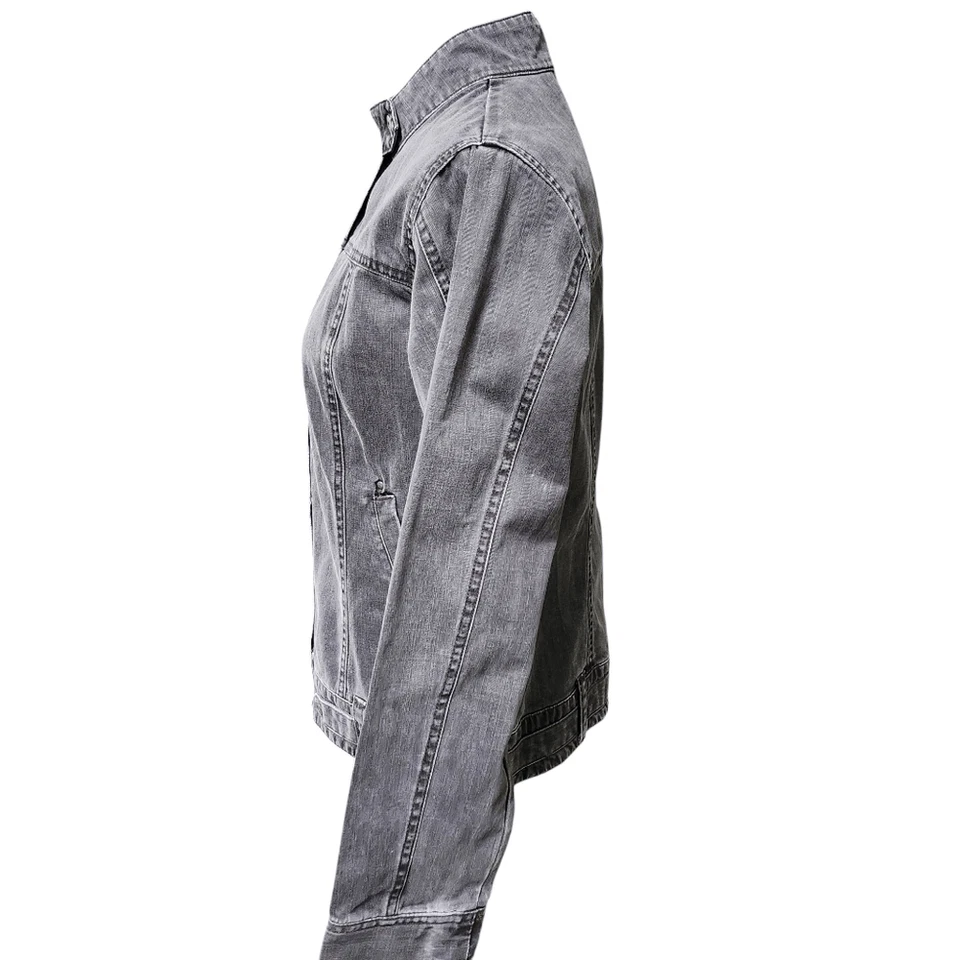 New Vintage Columbia Denim Moto Jacket Women's Small - Image 2 of 4