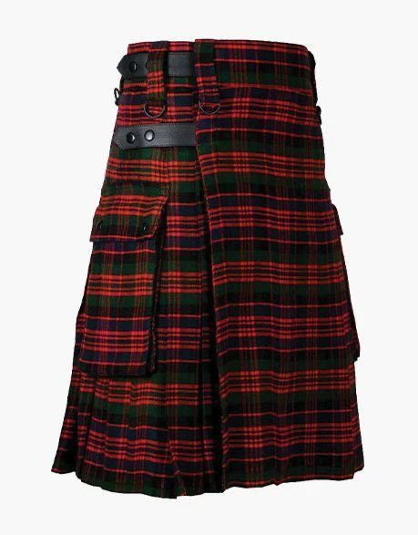 Scottish Men's Tartan Utility Pockets Kilt Traditional Handmade Wedding Kilts. - image 4 of 4