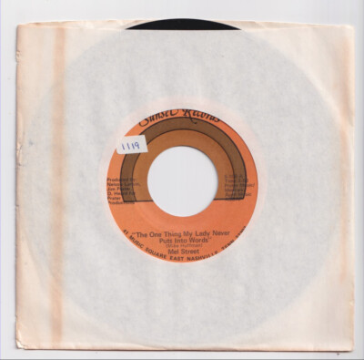 (AA784) Mel Street, The One Thing My Lady Never Puts Into Words - 7'' vinyl