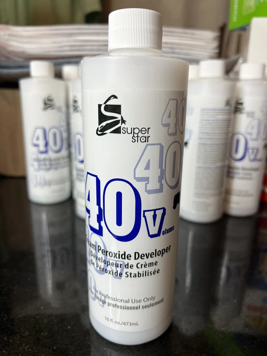 40 Volume 16 Oz Super Star Hair Bleach Peroxide Cream Developer