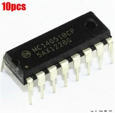 10Pcs MC14051BCP MC14051 16 Pin Dip Analog Multiplexer/ Demultiplexer Ic New ug