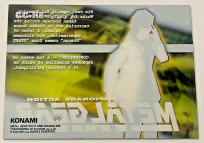 Metal Gear Solid #75 - Otacon Konami Tradind Card 1998 CC-HE-0562
