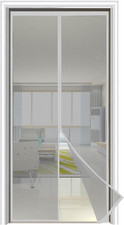 Zanzariera Magnetica Porta Finestra 110X240 Grigio, Protezione Dalle Zanzare Con