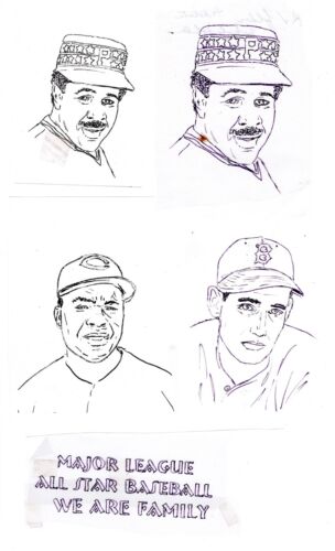 #4694-97 Baseball All-Stars 2012 FDC & Production Material Doris Gold - Picture 3 of 5