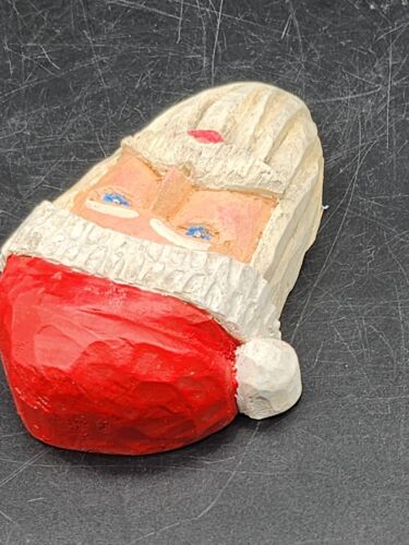Arte popular vintage 1998 hecho a mano Papá Noel. Acordista de cactus Berve Forde firmado - Imagen 3 de 4