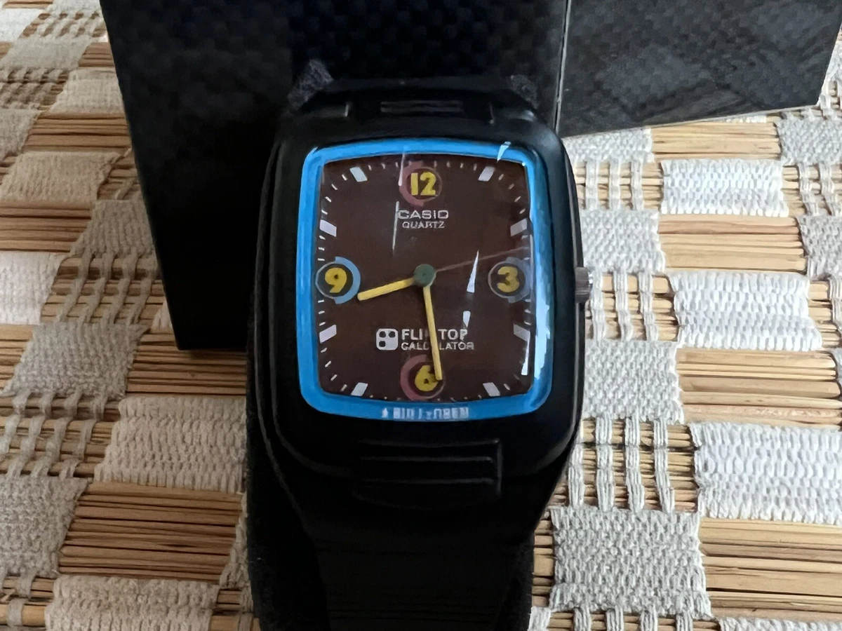 Casio flip top clearance watch
