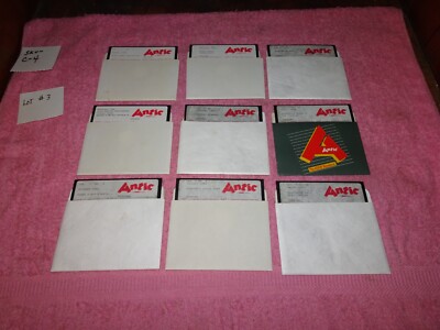 ANTICS 9 X LOT Atari XE Software disk Utility #2 Atari Software titles TAX Templ