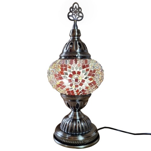 Moroccan Turkish Mosaic Lamp Colourful Glass Handmade Table Desk Light FREE BULB - Picture 184 of 436