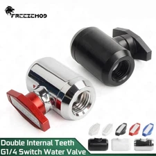 FREEZEMOD Brass Faucet G1/4" Double Internal Thread Water Flow Control Valve