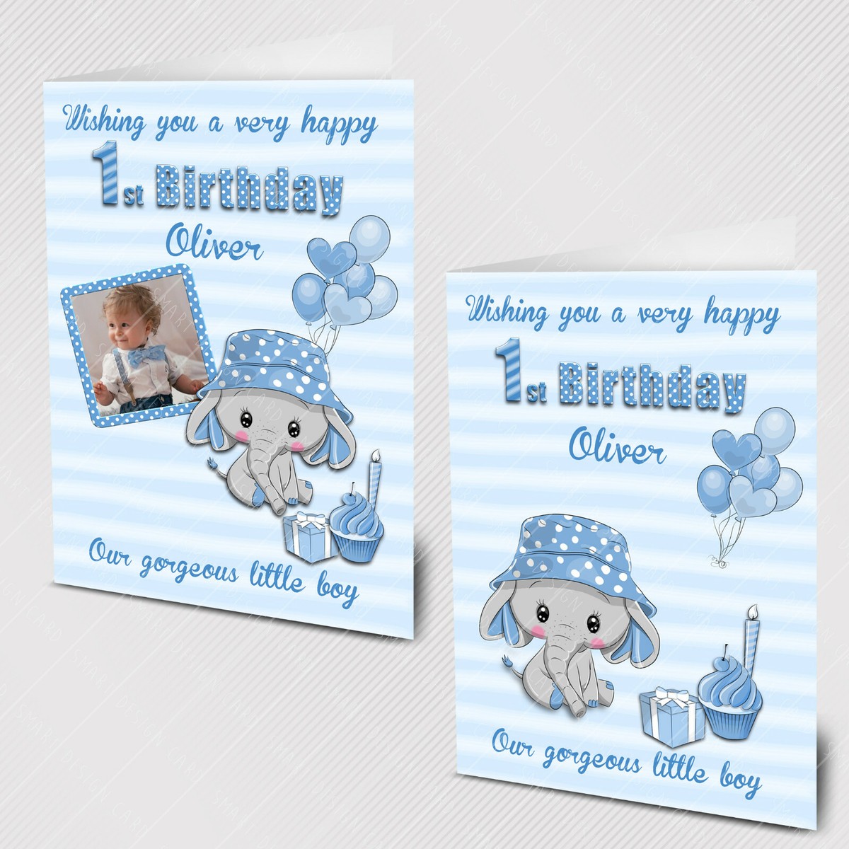 Personalized 'First Christmas' Card For Son, Grandson, Godson, Nephew Or Brother - Handmade UK